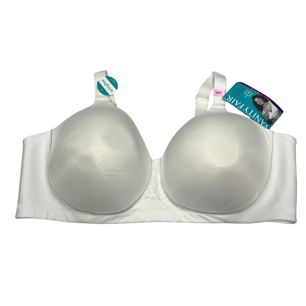 Vanity Fair Beauty Back Full Figure Wirefree Bra White 44D 71380